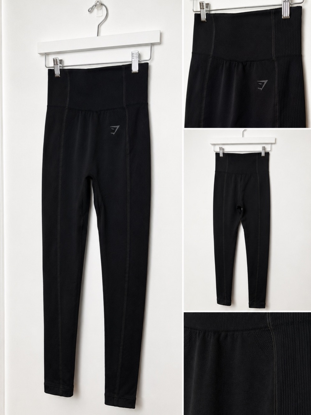 Gymshark Ultra Seamless High-Waisted Leggings | Black | Size Medium